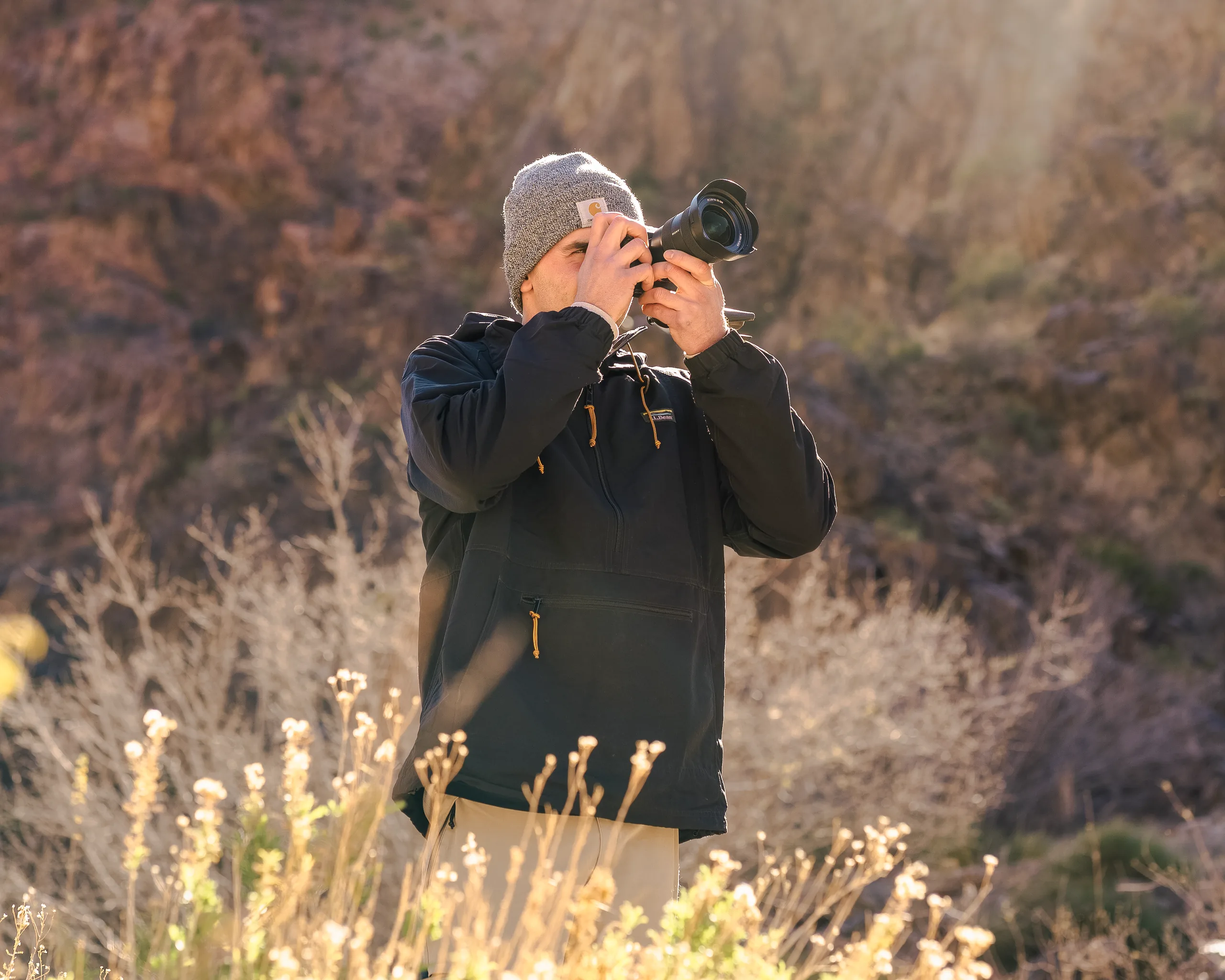 Ethan Ortner behind the camera